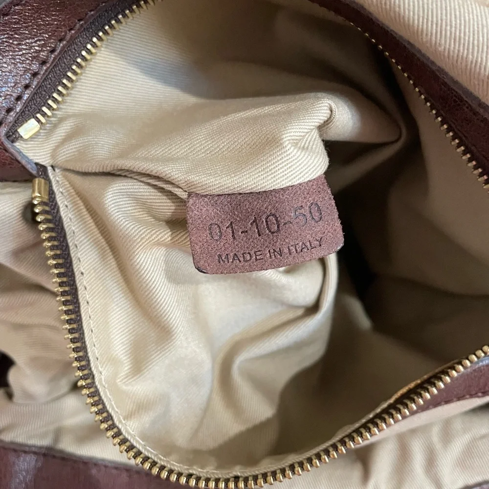 CHLOE Heloise Hobo Cognac Brown Leather Tote Bag - Chloe Shoulder Bag Lambskin - Picture 7 of 16